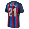 Maillot de Supporter FC Barcelone Frenkie de Jong 21 Domicile 2022-23 Pour Homme